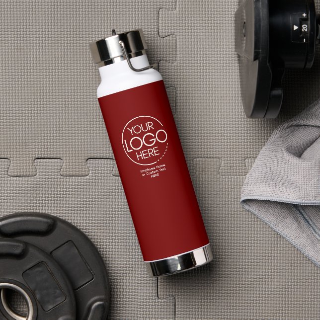 Logo personnalisé Bouteille d'eau isolée avec couv (Avant)