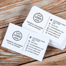 Logo personnalisé carte de médias sociaux minimali