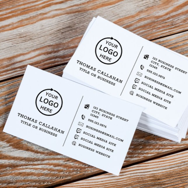Logo personnalisé carte de médias sociaux minimali (Créateur téléchargé)