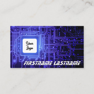 Logo personnalisé de carte de circuit PC expert en