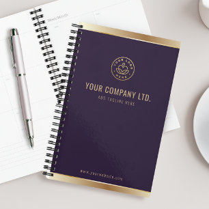 Logo Personnalisé Élégant Purple Gold
