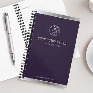 Logo Personnalisé Élégant Purple Silver