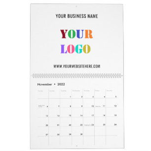 Logo personnalisé et calendrier commercial promoti
