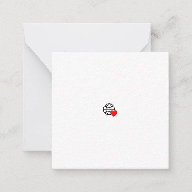 Logo personnalisé et cartes de notes esthétiques | (Devant)