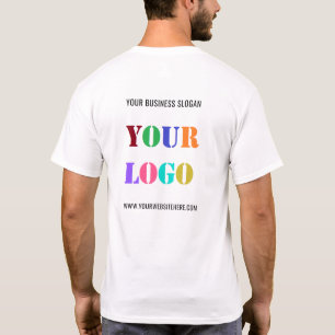 Logo personnalisé et T-shirt promotionnel de texte