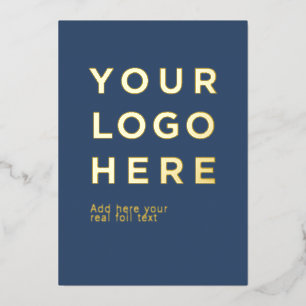 Logo personnalisé et texte carte d'invitation en p