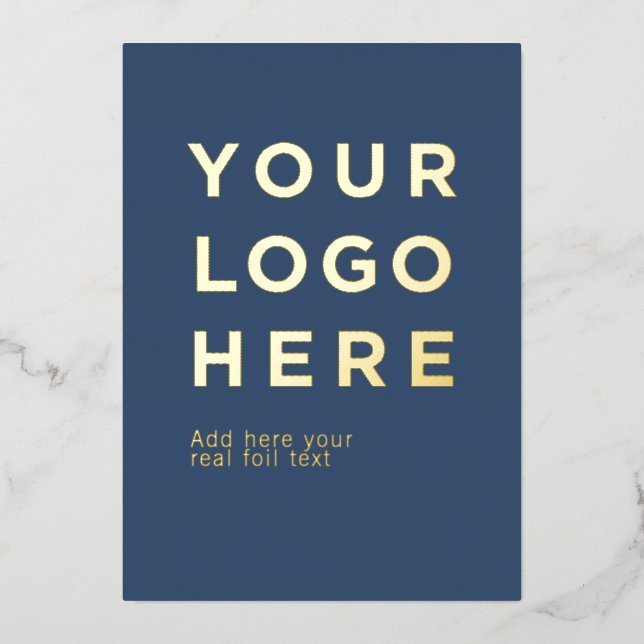 Logo personnalisé et texte carte d'invitation en p (Recto)