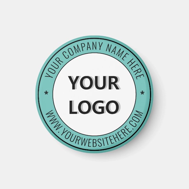 Logo personnalisé et texte commercial Magnet promo (Devant)