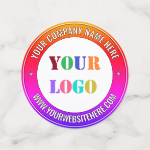 Logo personnalisé et texte promotionnel Confetti d