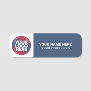 Logo personnalisé Étiquette d'identité employé mag