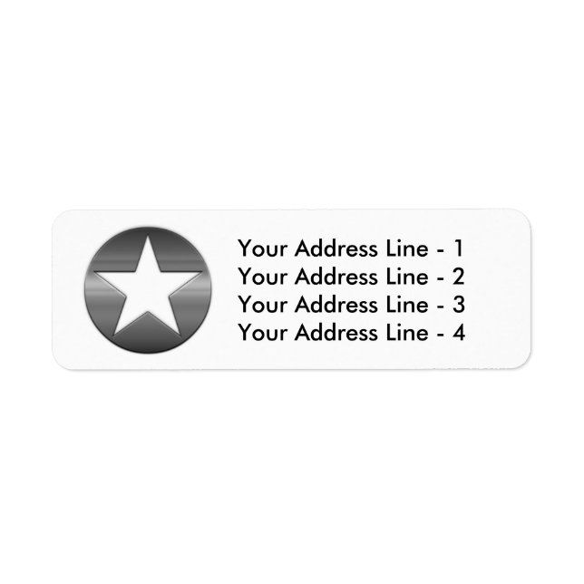 Logo personnalisé Étiquettes d'adresse de retour d (Devant)