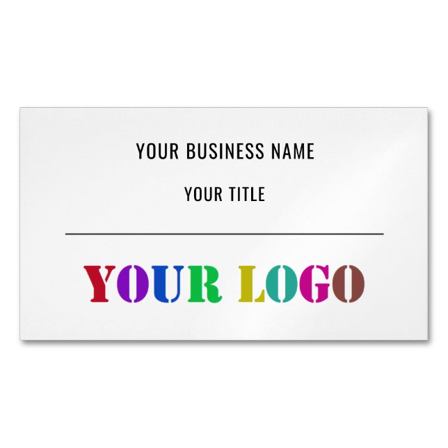 Logo personnalisé Magnet Carte de visite promotion (devant)