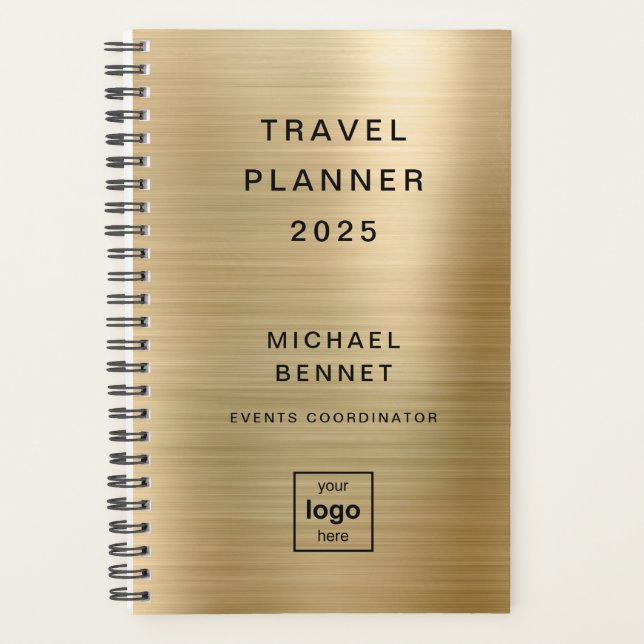 Logo personnalisé Monogramme Gold Travel (Devant)