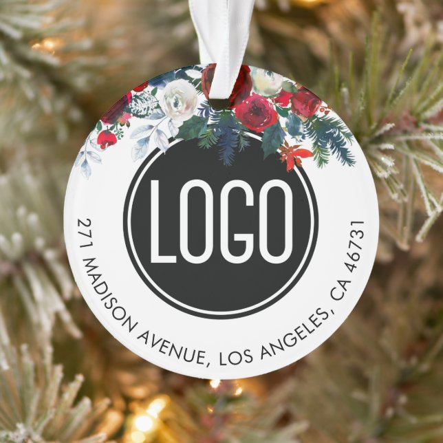 Logo personnalisé - Ornement de Noël (Arbre)
