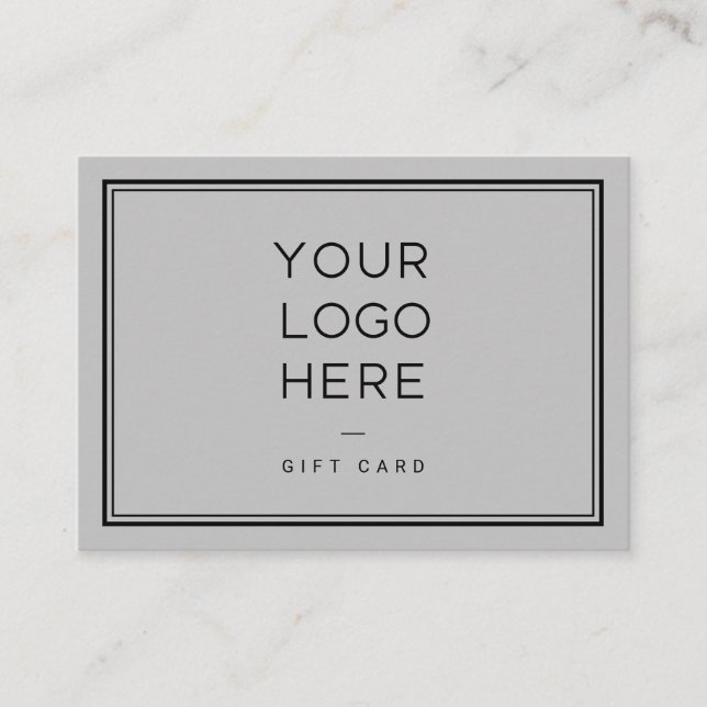 Logo personnalisé professionnel| Certificat cadeau (Devant)