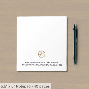 Logo personnalisé simple Bloc-notes classique