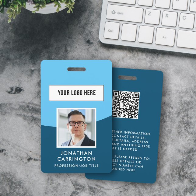 Logo photo de l'employé Code QR Badge (Créateur téléchargé)