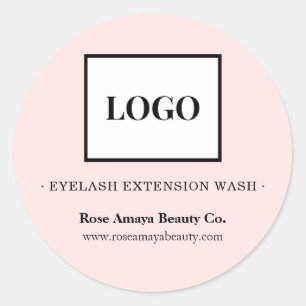 Logo Pink Minimal Beauté produit Sticker Étiquette
