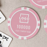 Logo-Pink Pokerchips<br><div class="desc">Erstellen Sie Ihre eigenen Pink Poker Chips mit Ihrem Firmenlogo und Namen.</div>