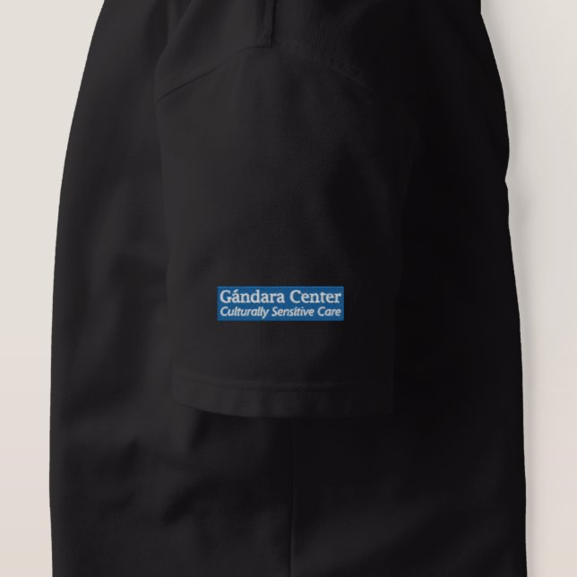 Logo-Polo für das bestickte Gándara-Center (Design Recht)