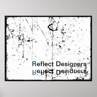 Logo-Poster für Unternehmen - Reflektieren von Des Poster