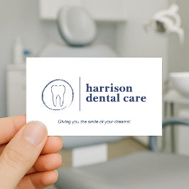 Logo Premium Dentiste blanc/bleu