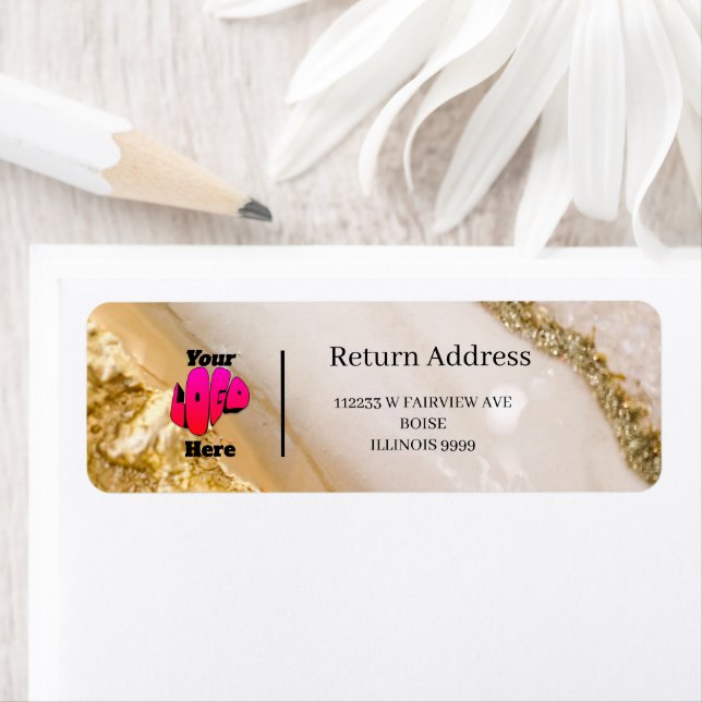 Logo Professional Business Return Address Label (Insitu)