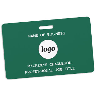 Logo Professionelles Geschäft Waldgrün Name Ausweis