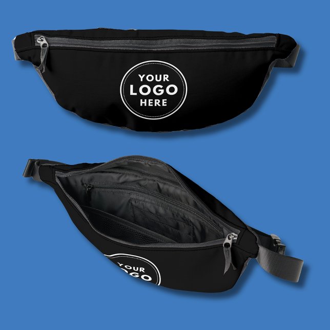 Logo professionnel noir (Simple logo black fanny back, ideal for corporate professional branding. Just add your own logo.)