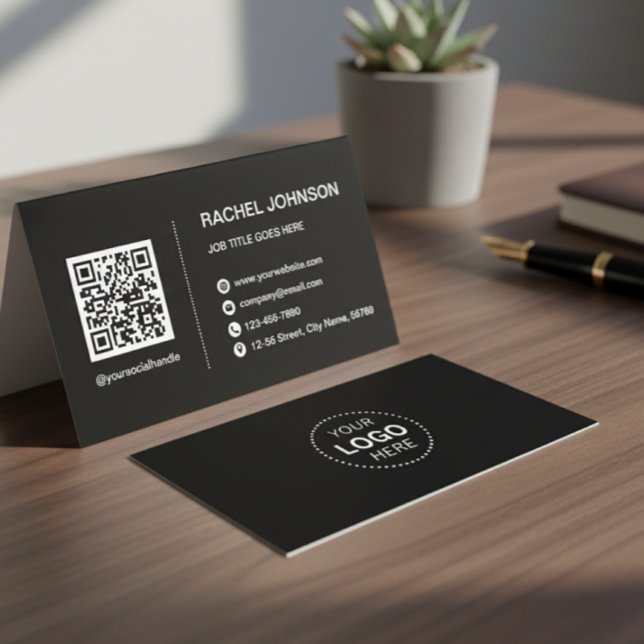 Logo professionnel QR Code Carte de visite moderne (Créateur téléchargé)