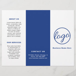 Logo professionnel Simple bleu triple Brochure