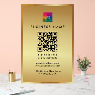 Logo promotionnel QR Code Gold Branding Glamor