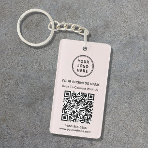Logo promotionnel QR Code rose