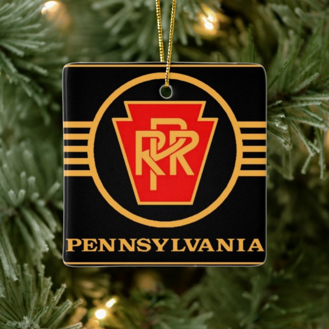 Logo PRR, ornement de Noël en céramique (Arbre)