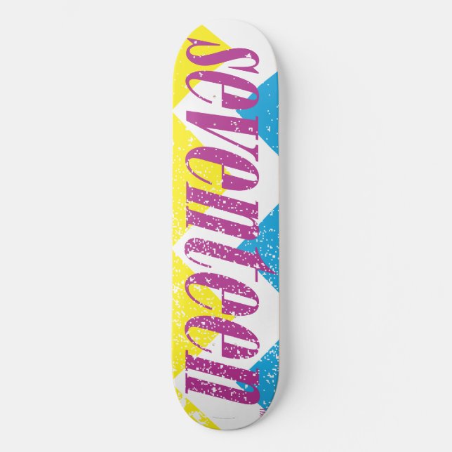 Logo-Puprle siebzehn Skateboard (Vorderseite)