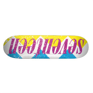 Logo-Puprle siebzehn Skateboard