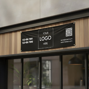 Logo QR Code Bannière moderne