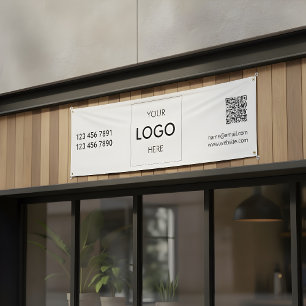 Logo QR Code Bannière moderne