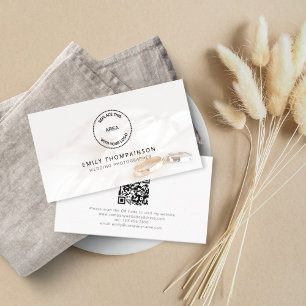 Logo QR Code Foto Overlay Wedelfotograf Visitenkarte