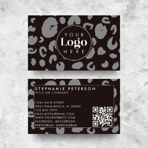 Logo-QR-Code für benutzerdefinierte Unternehmen in Visitenkarte