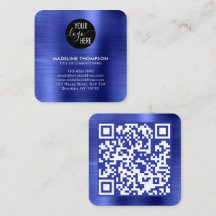 Logo-QR-Code für "Brushed Metallic Blue Company"