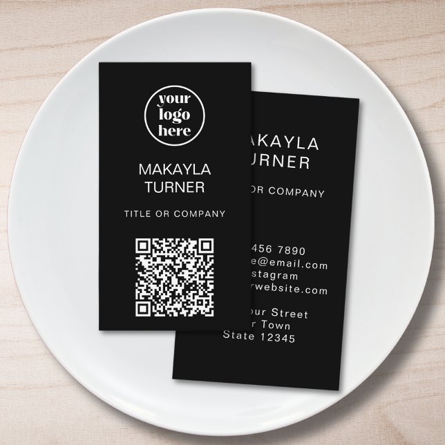 Logo QR-Code Geschäft Professionell Visitenkarte (Von Creator hochgeladen)
