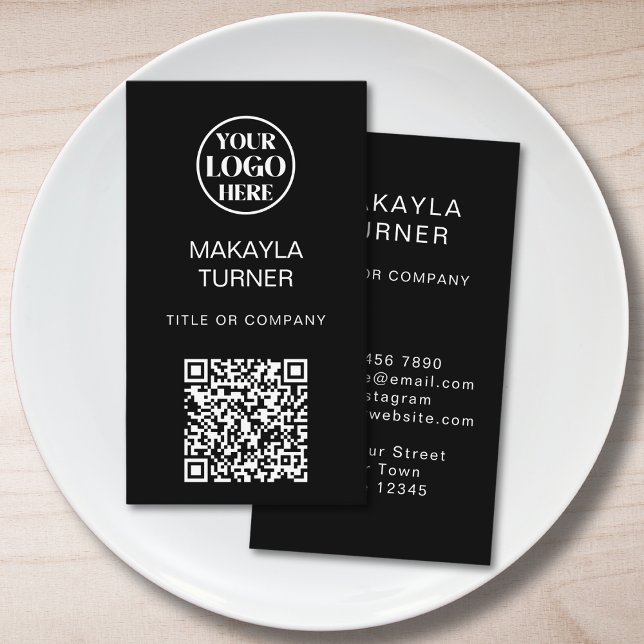 Logo QR-Code Geschäft Professionell Visitenkarte (Von Creator hochgeladen)