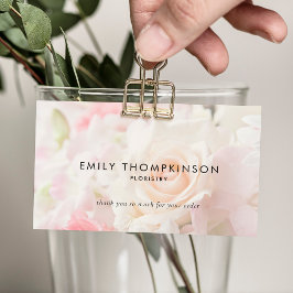 Logo QR Code Photo Overlay Florist Carte de remerc