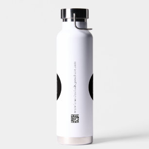 Logo QR-Code Text Geschäft Branding Promotion Trinkflasche
