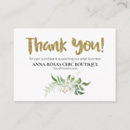 *~* LOGO QR DANK IHNEN BOTANISCHE FOLIAGE AP8 BEGLEITKARTE