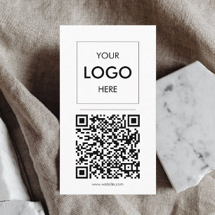 Logo QR Minimalistische Berufliche Visitenkarte