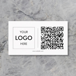 Logo QR Minimalistische Berufliche Visitenkarte