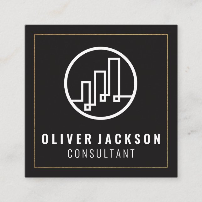 Logo Quadratische Visitenkarte (Vorderseite)