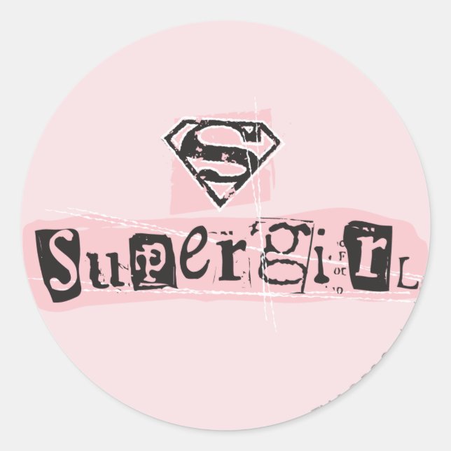 Logo-Ransom für Supergirl Runder Aufkleber (Vorderseite)